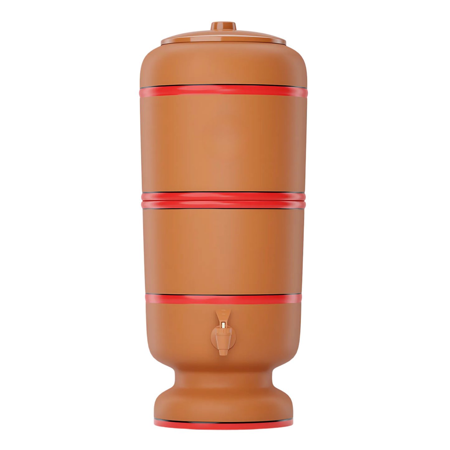 Cerâmica Stéfani São João 6L Clay Water Filter + 6L Storage Base – Total 12L Capacity
